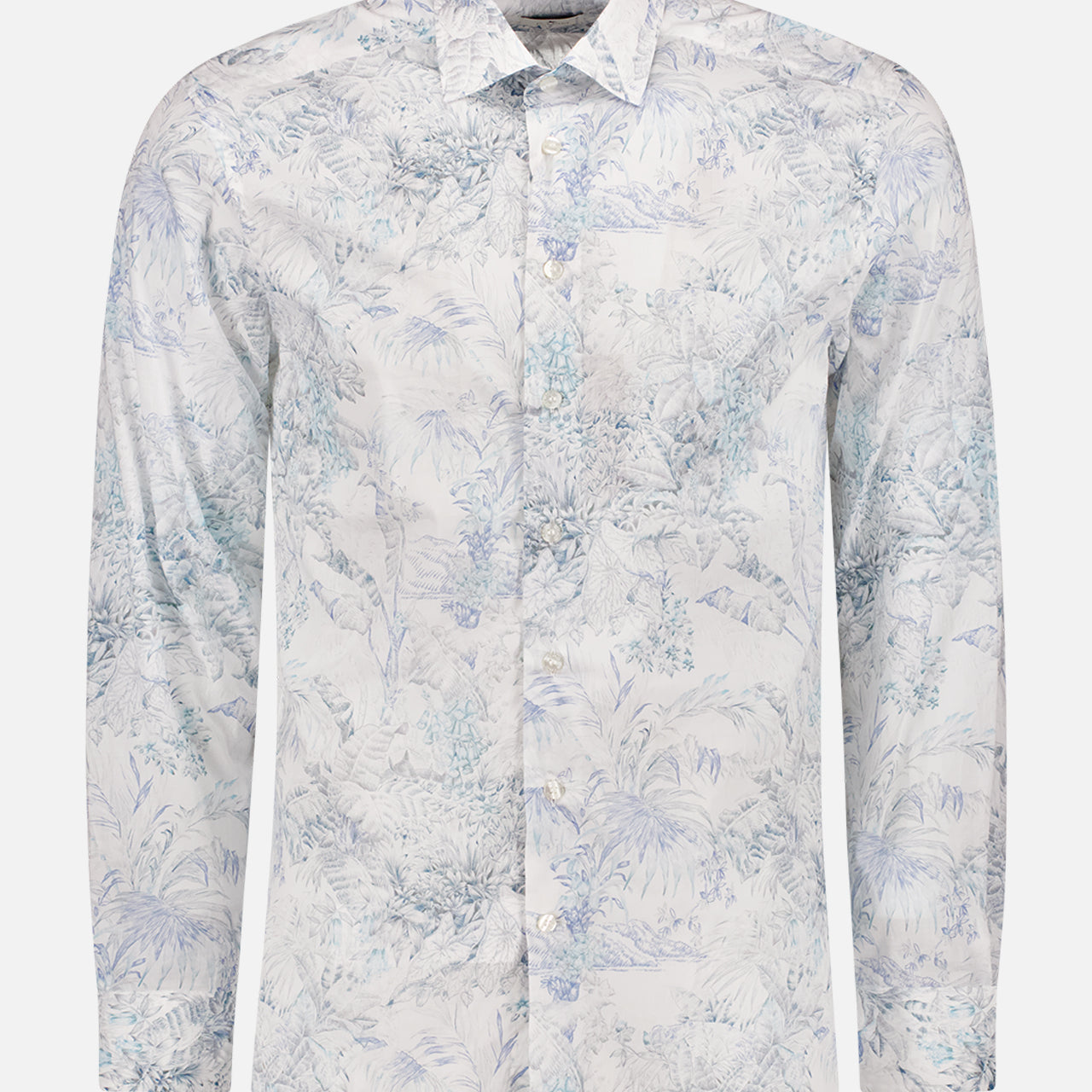 Tropical Print Long Sleeve Shirt (7756071338099)
