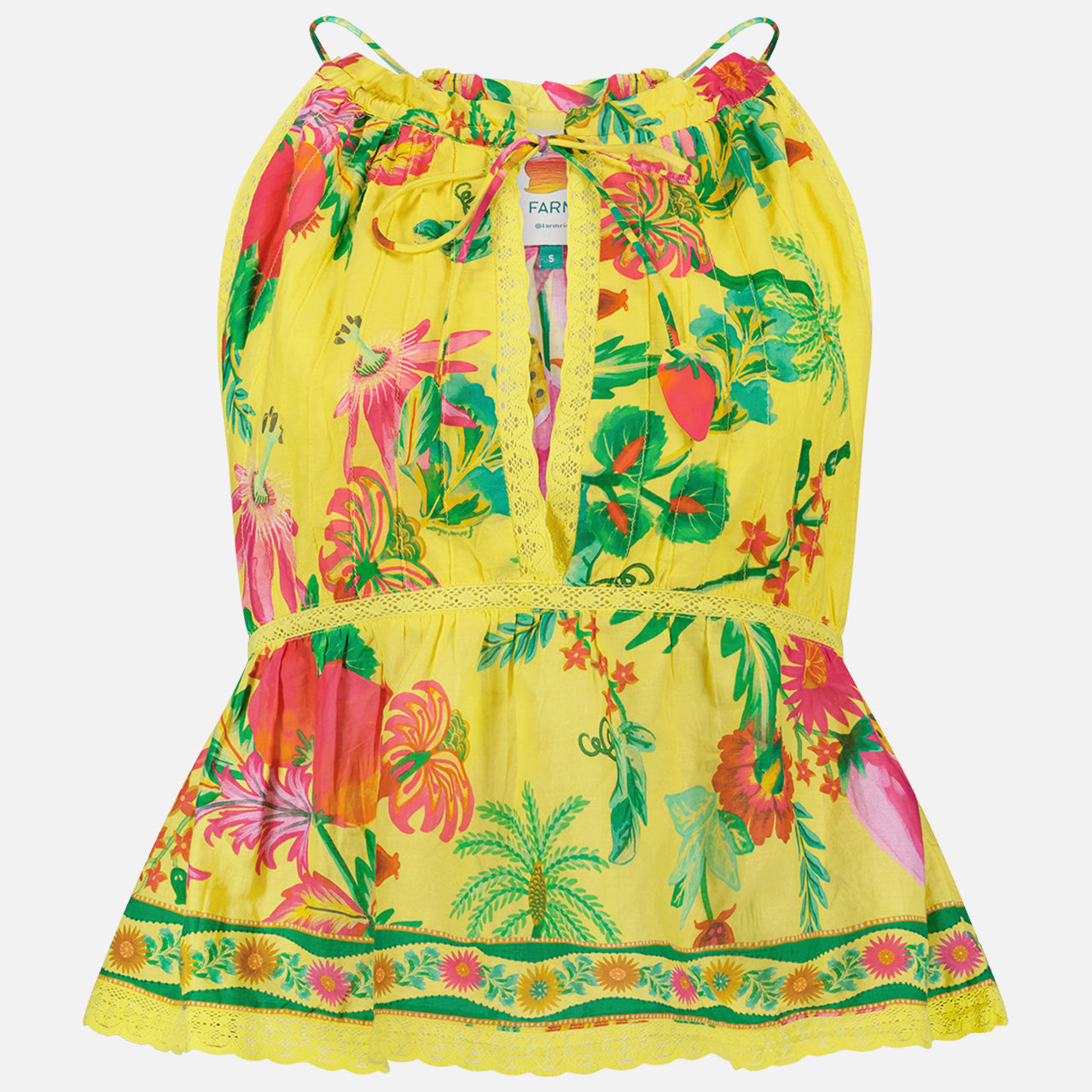 Delicate Fruit Garden Sleeveless Blouse (7482912931955)