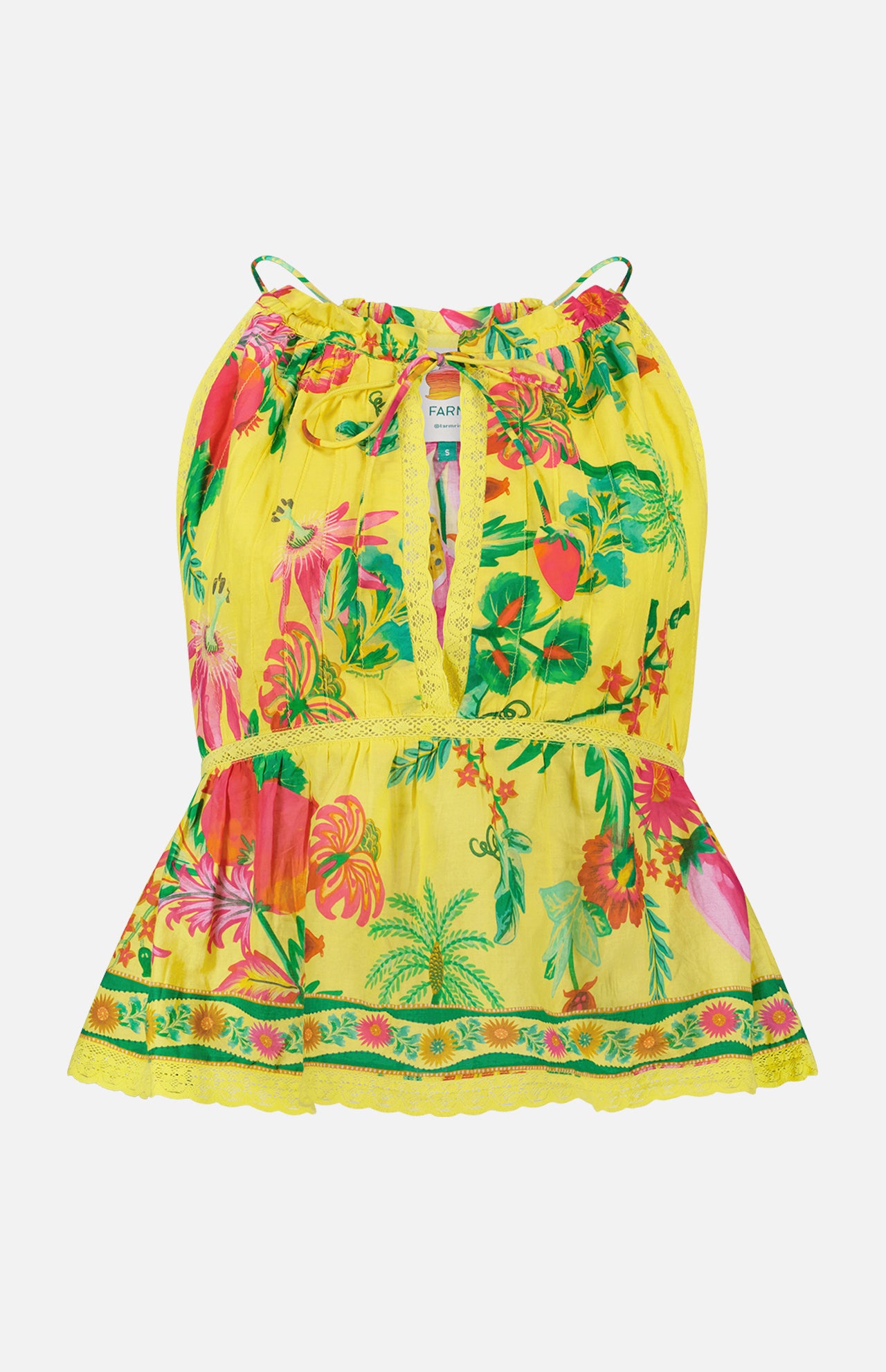 Delicate Fruit Garden Sleeveless Blouse (7482912931955)