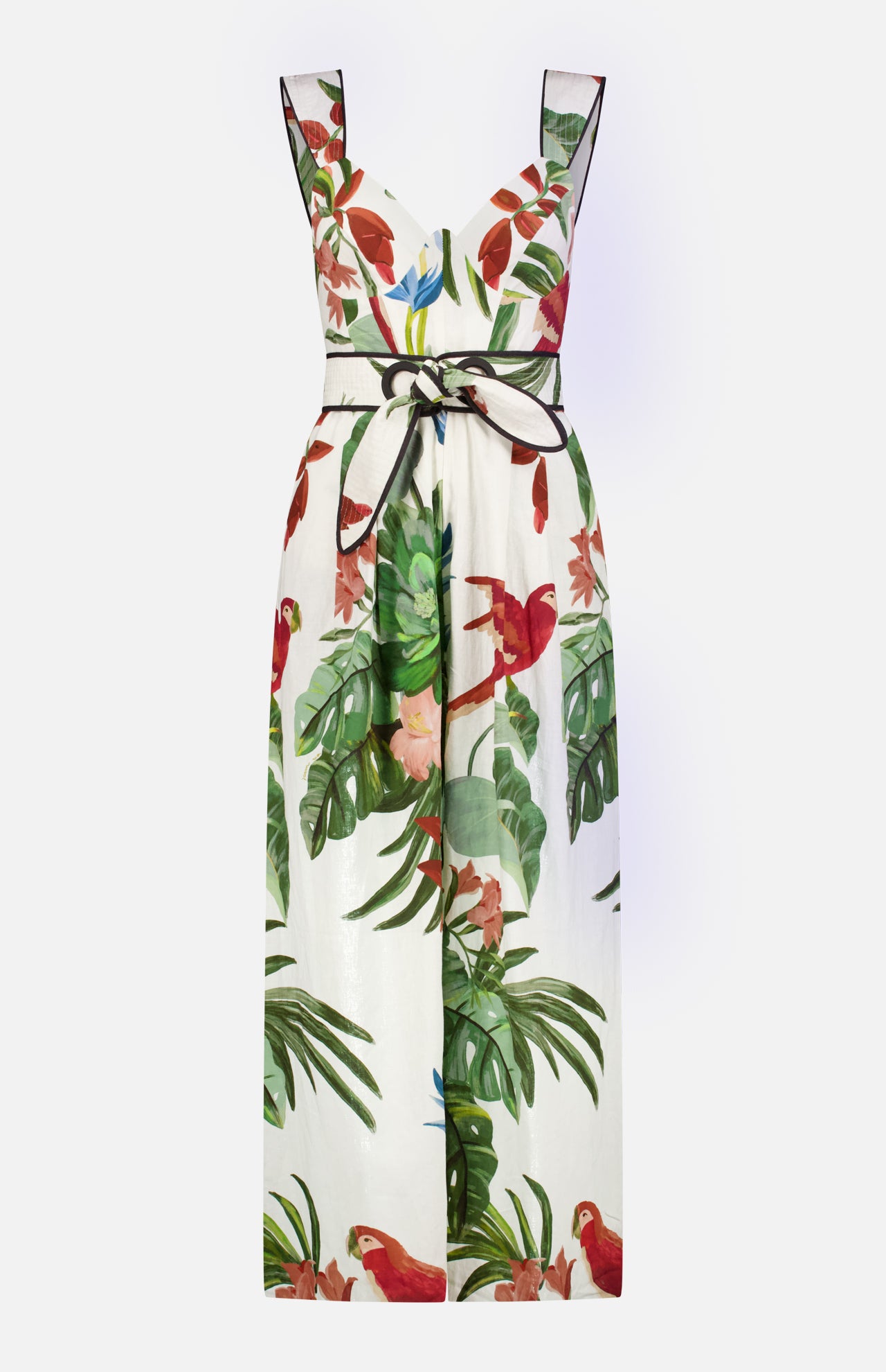 Fiesta Mix Belted Jumpsuit (14661258445163)