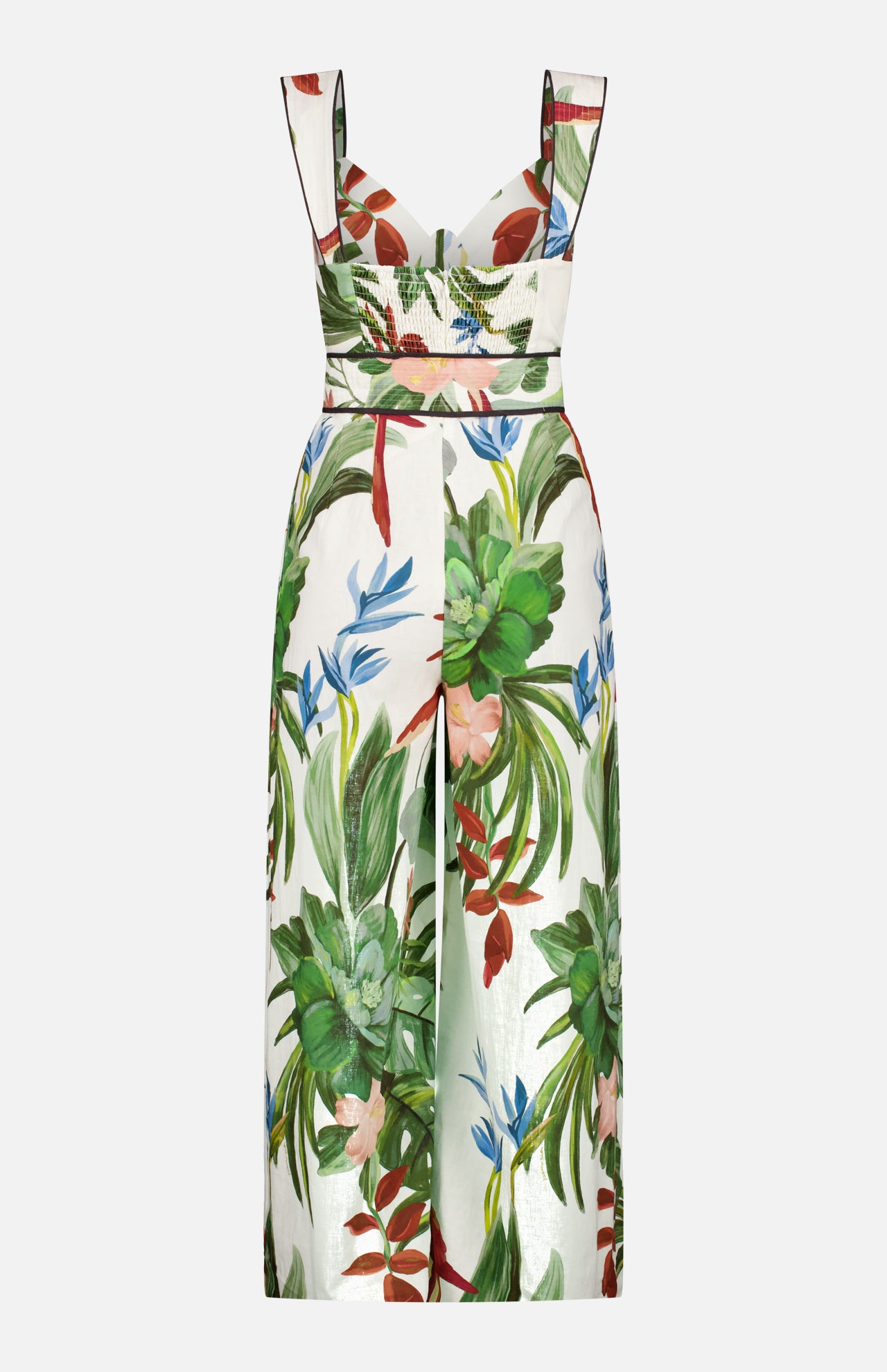 Fiesta Mix Belted Jumpsuit (14661258445163)