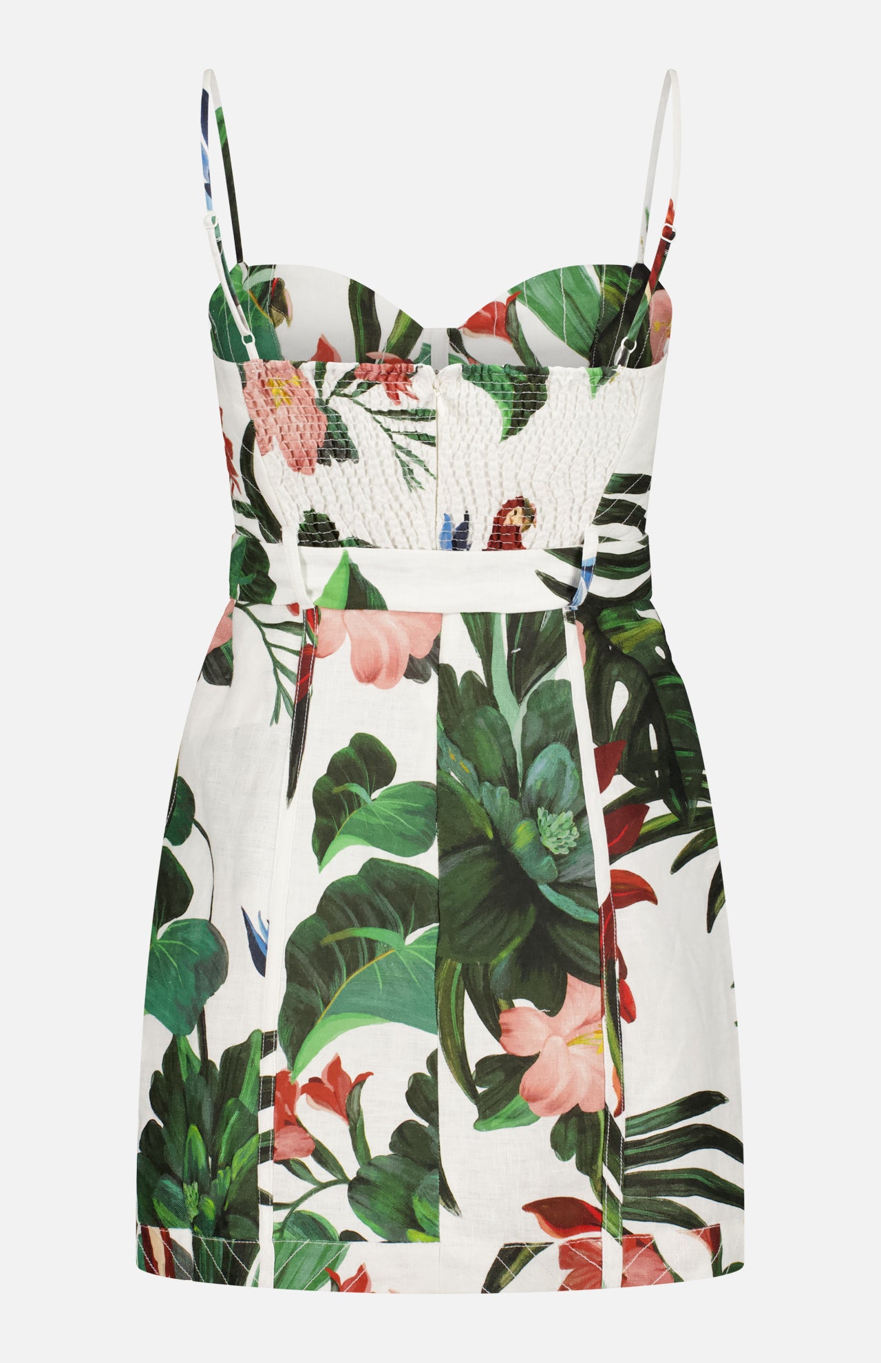 Fiesta Sleeveless Flower Mini Dress (14661258477931)