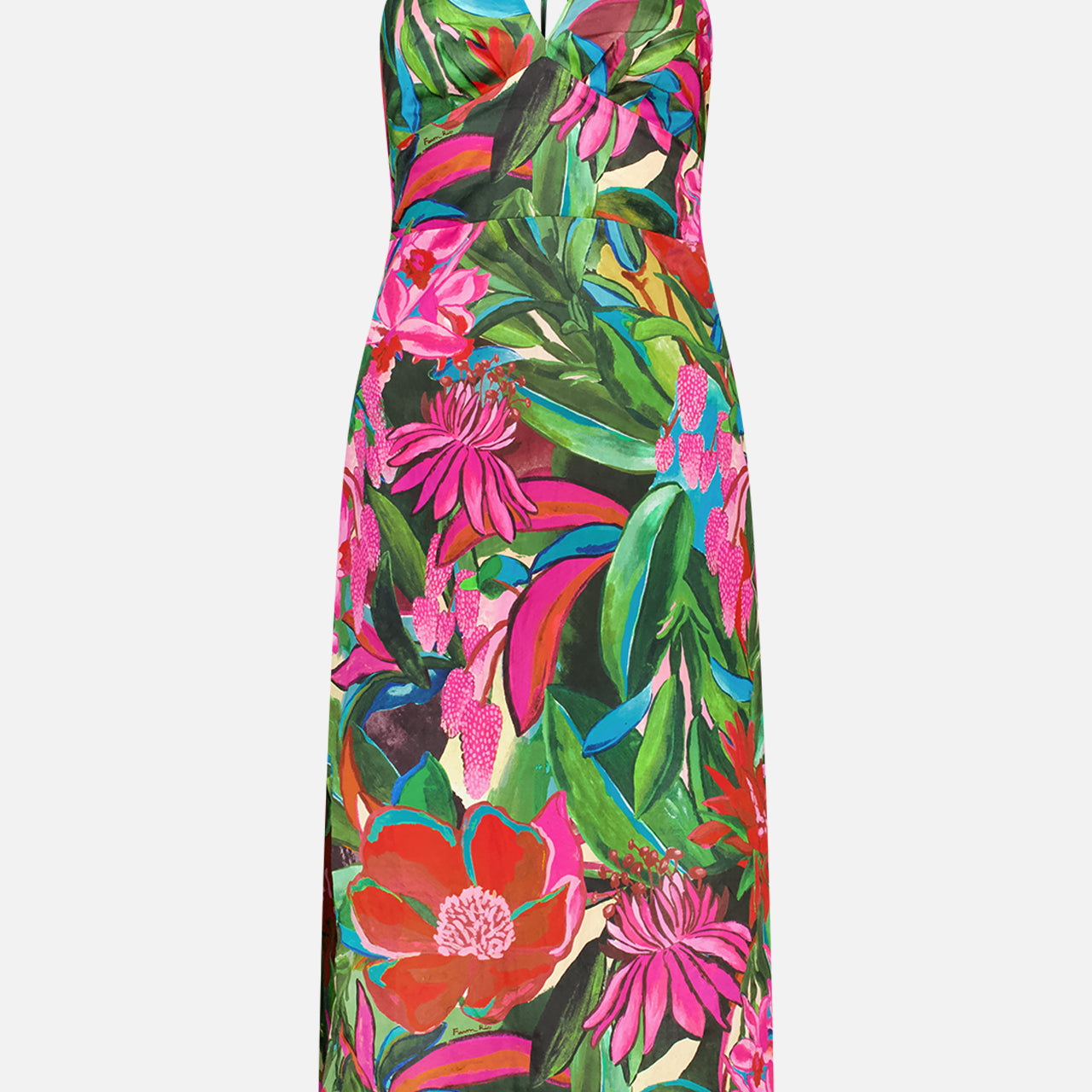 Jardin De Reve Strapless Midi Dress (7725246480499)