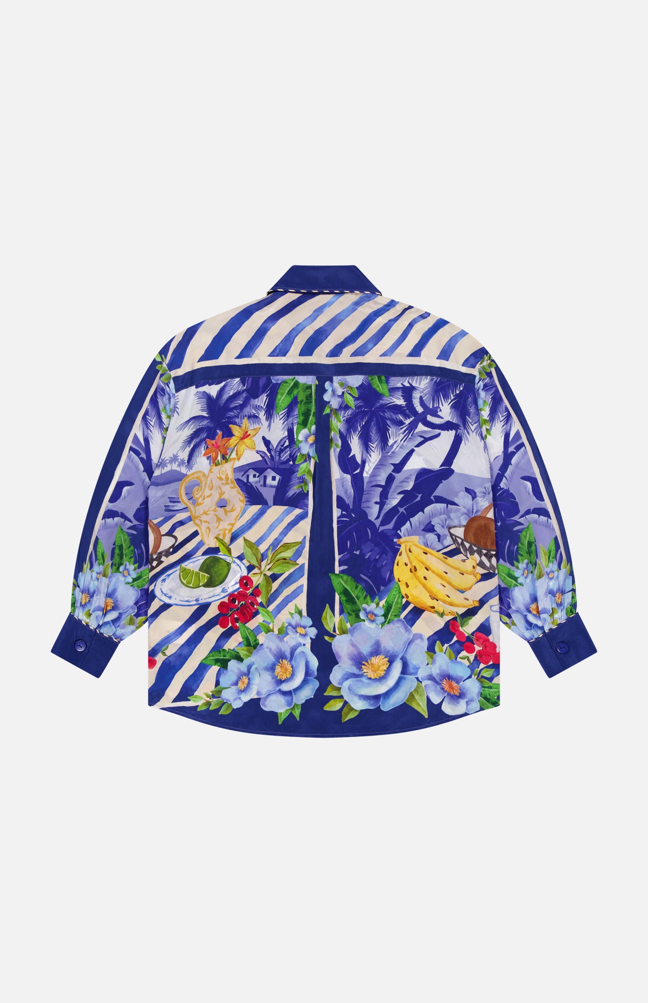 Fruit and Floral Pajama Shirt (14675352879467)