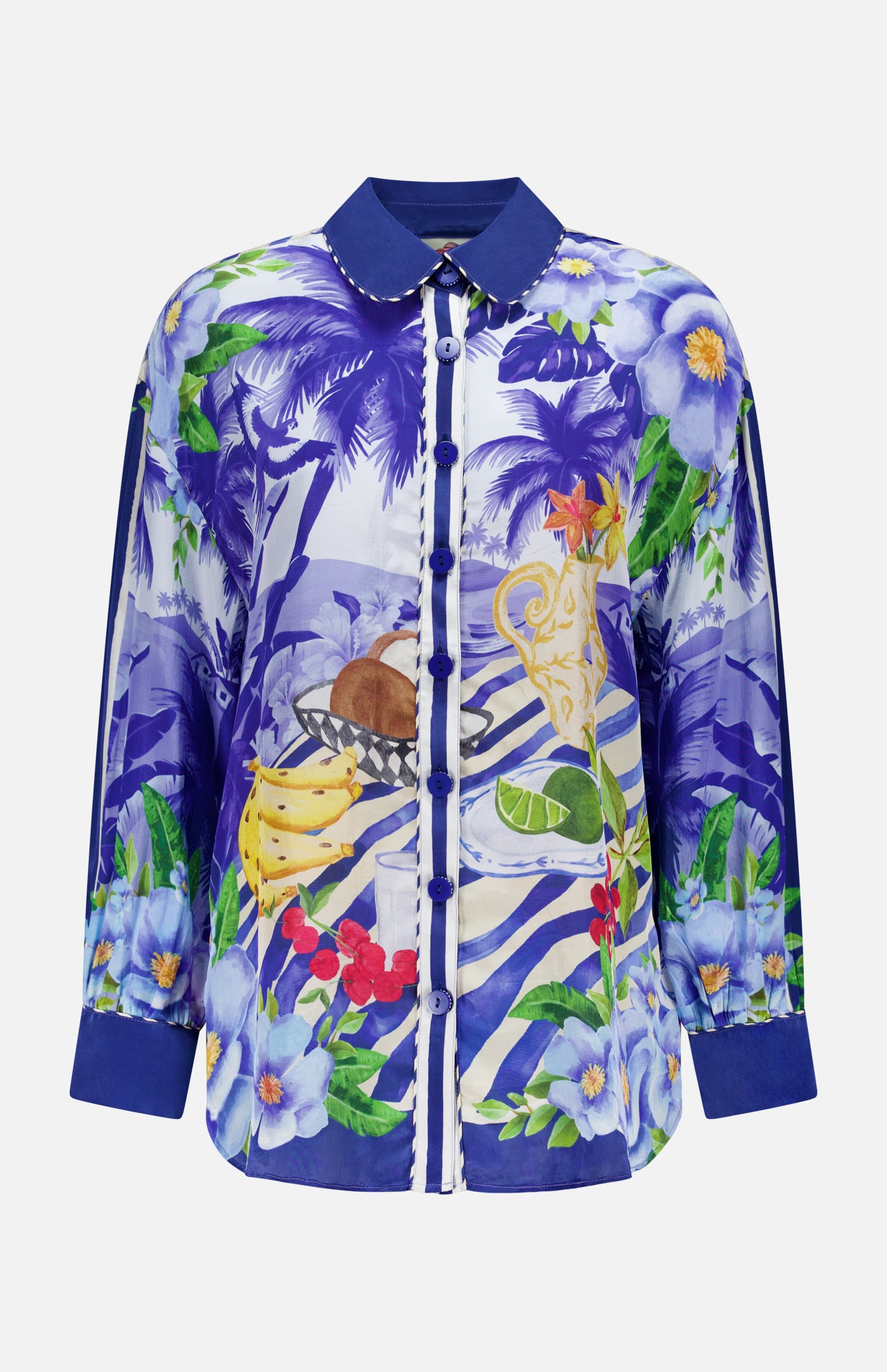Fruit and Floral Pajama Shirt (14675352879467)