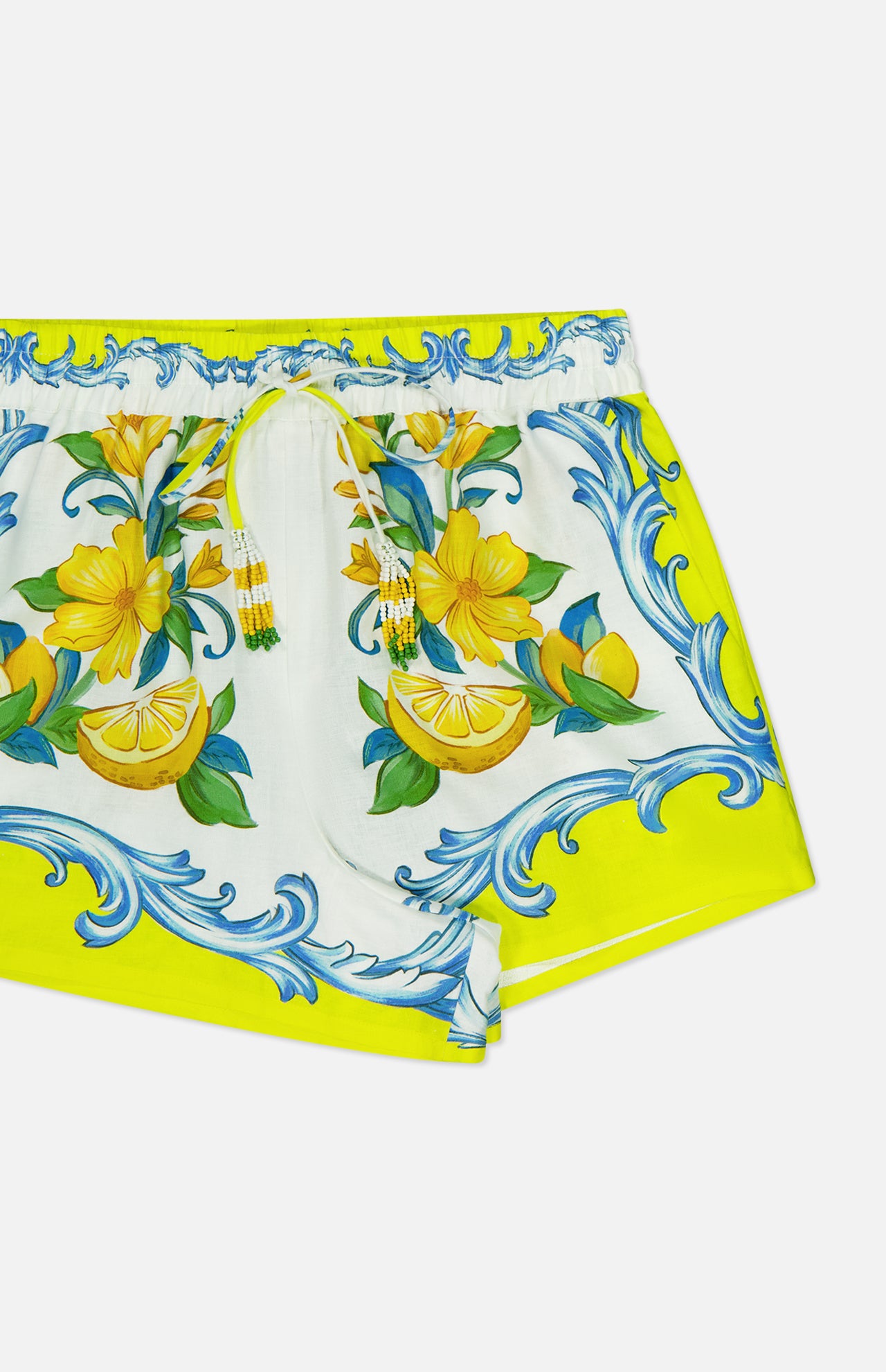Drawstring Sicily Scarf Shorts (14689907507563)
