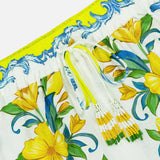 Drawstring Sicily Scarf Shorts (14689907507563)
