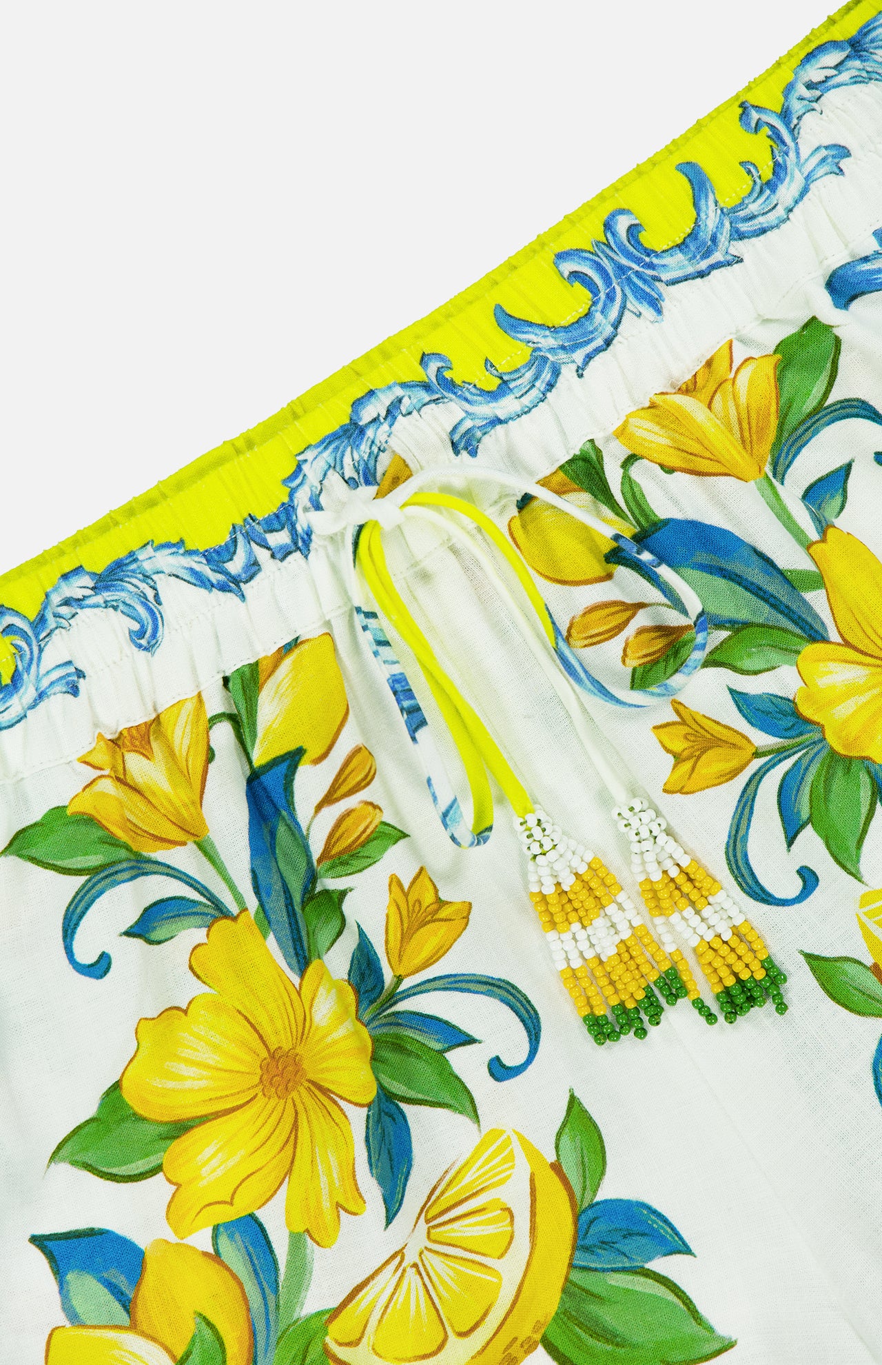 Drawstring Sicily Scarf Shorts (14689907507563)