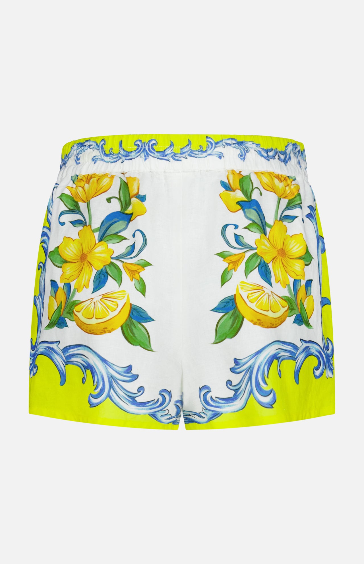 Drawstring Sicily Scarf Shorts (14689907507563)