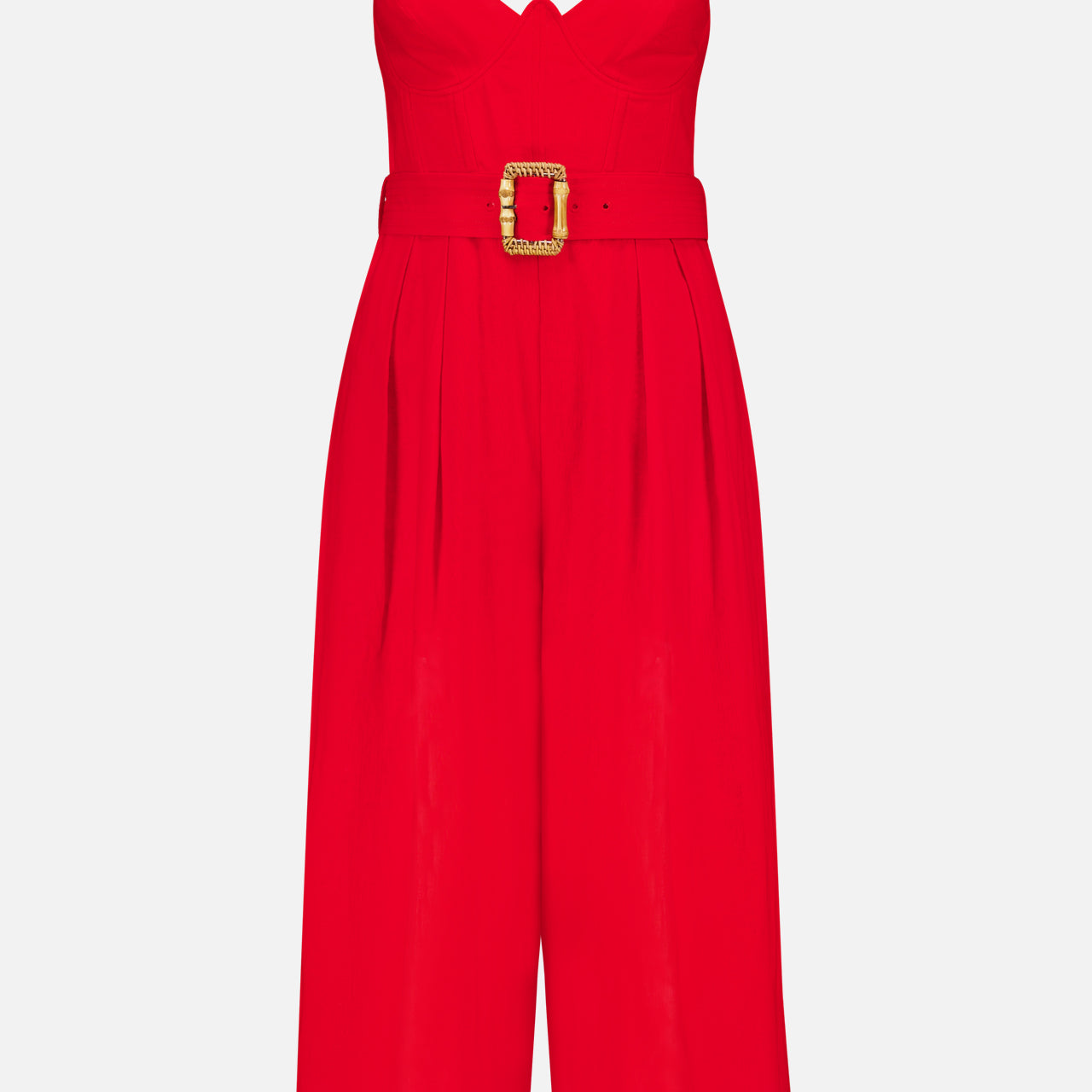 Sleeveless Belted Maxi Jumpsuit (14689907638635)