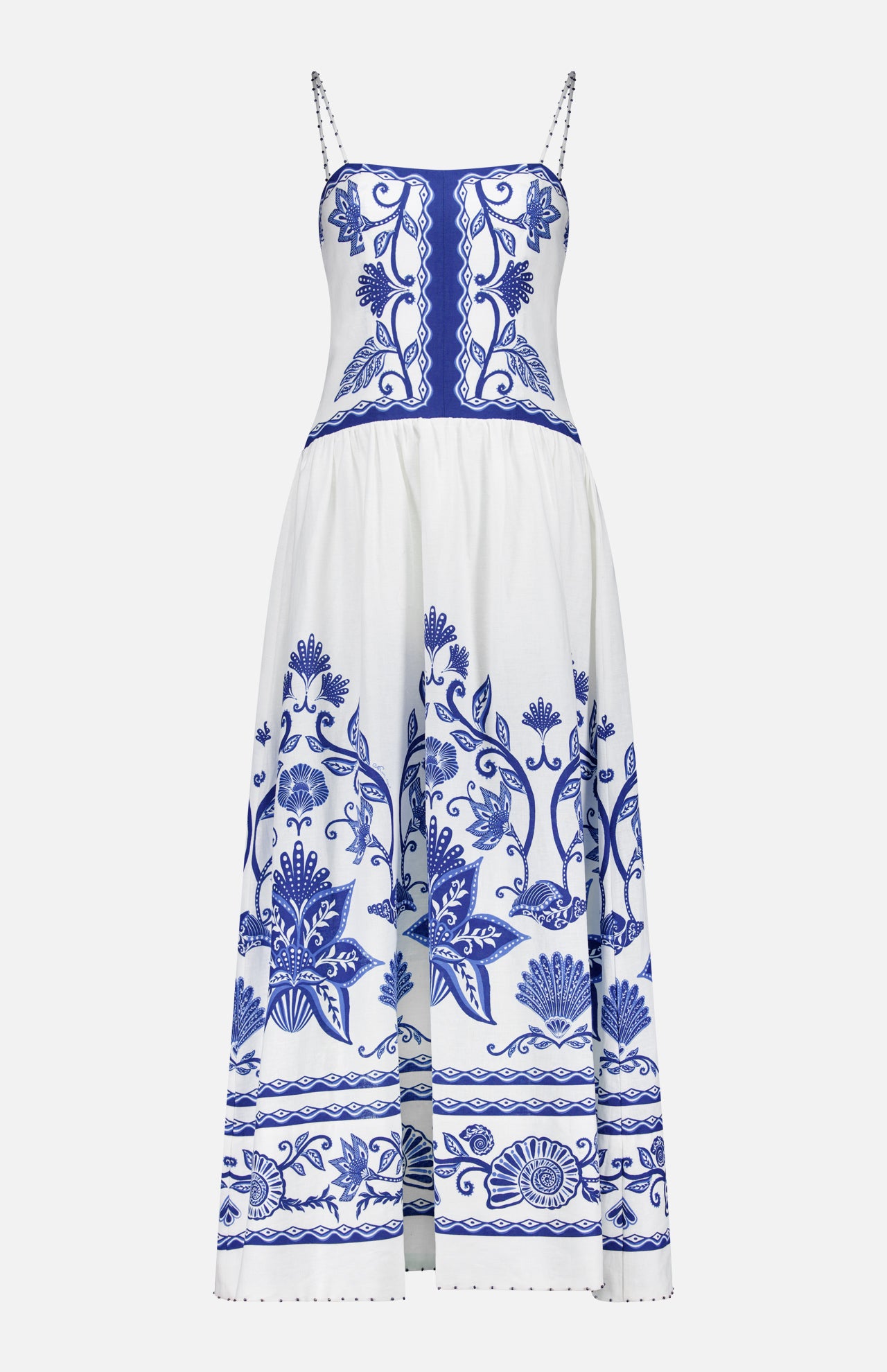 Sleeveless Micro Beaded Midi Dress (14689907704171)