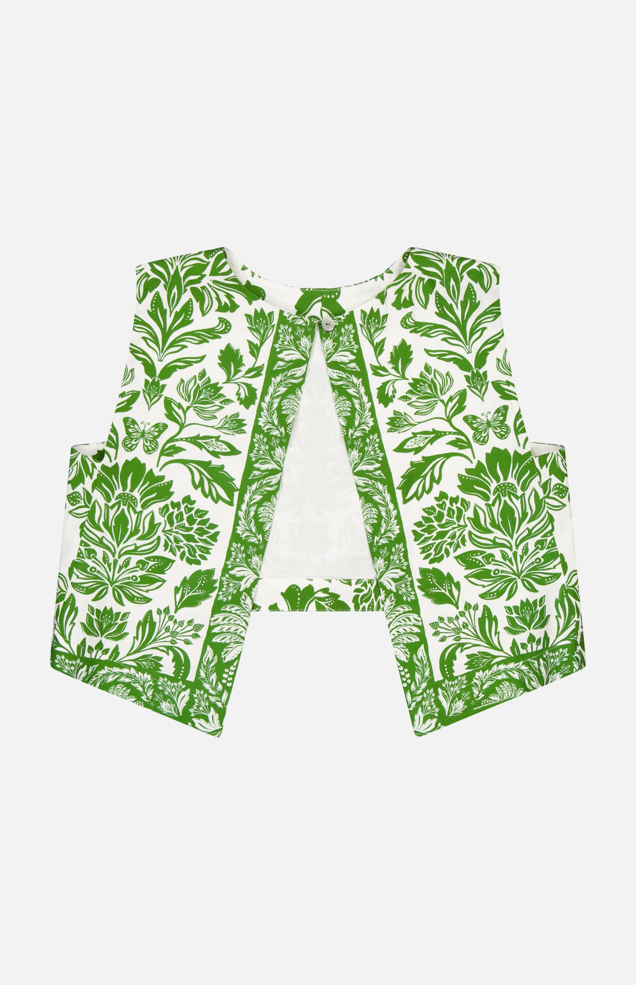 Tapestry Open Back Blouse (14661258772843)