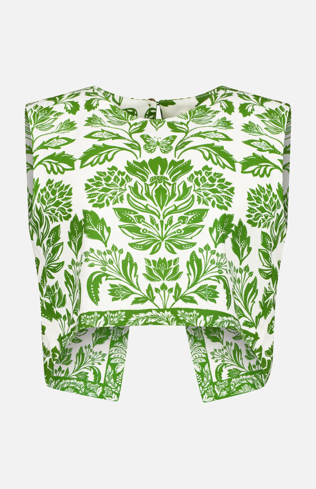 Tapestry Open Back Blouse (14661258772843)