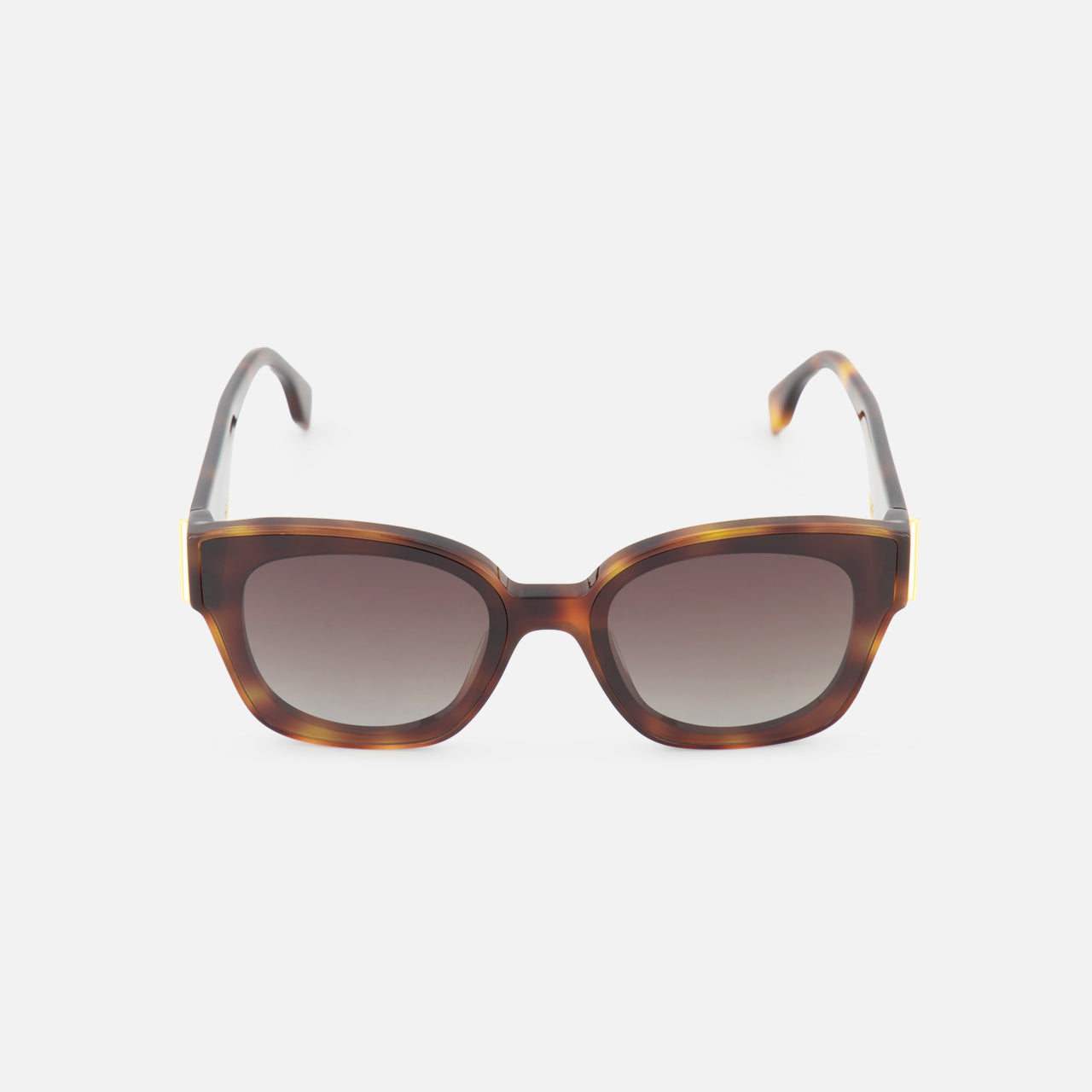Fendi Square Brown Tortoiseshell Sunglasses (14687114920299)