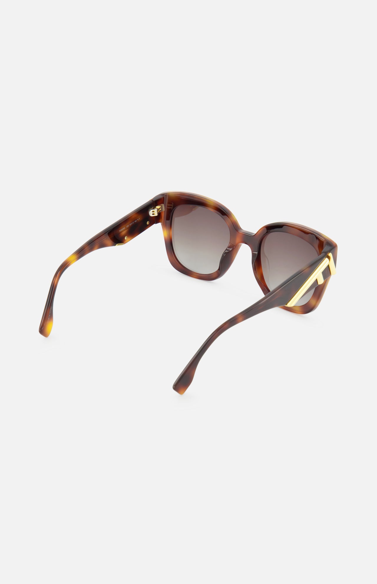 Fendi Square Brown Tortoiseshell Sunglasses (14687114920299)