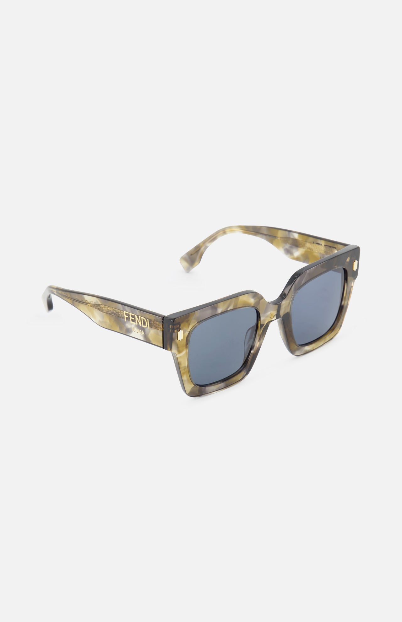 Fendi Square Tan Tortoiseshell Sunglasses (14687114985835)