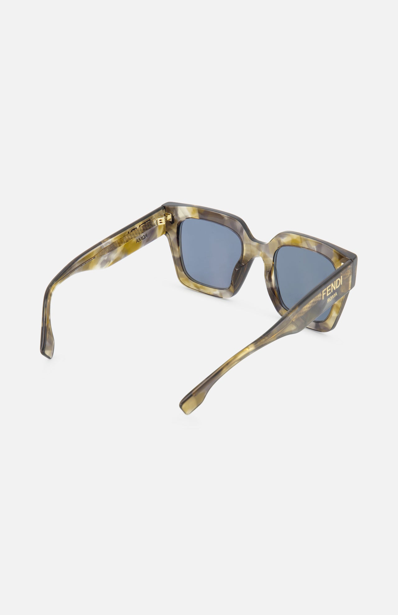 Fendi Square Tan Tortoiseshell Sunglasses (14687114985835)