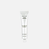 A silver tube labeled FLAMINGO ESTATE Jasmine Damask Rose Rich Cream, enriched with shea butter, stands upright on a plain white background, with text appearing above and below the product.