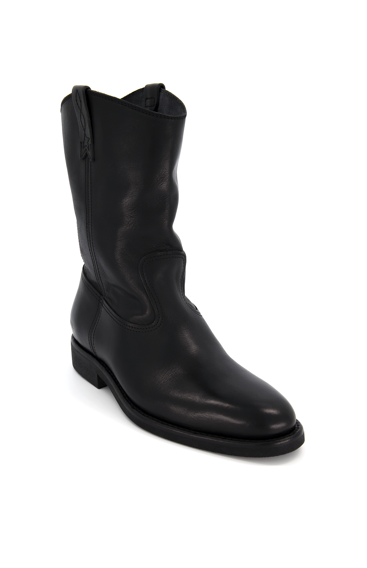 Biker Leather Upper Boot (7162956644467)