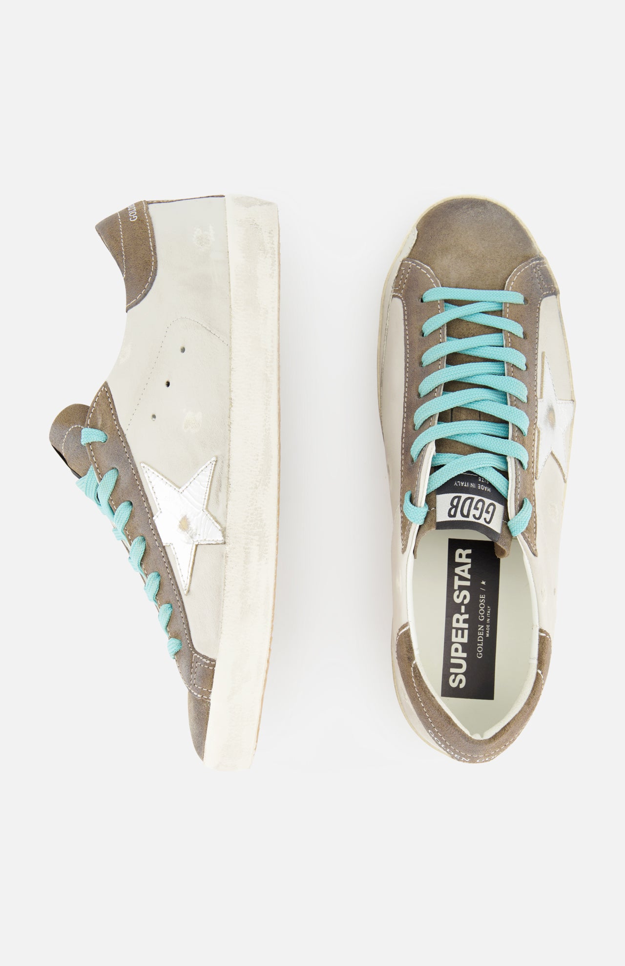 Super-Star Leather And Laminated Star Sneaker (14698340286827)