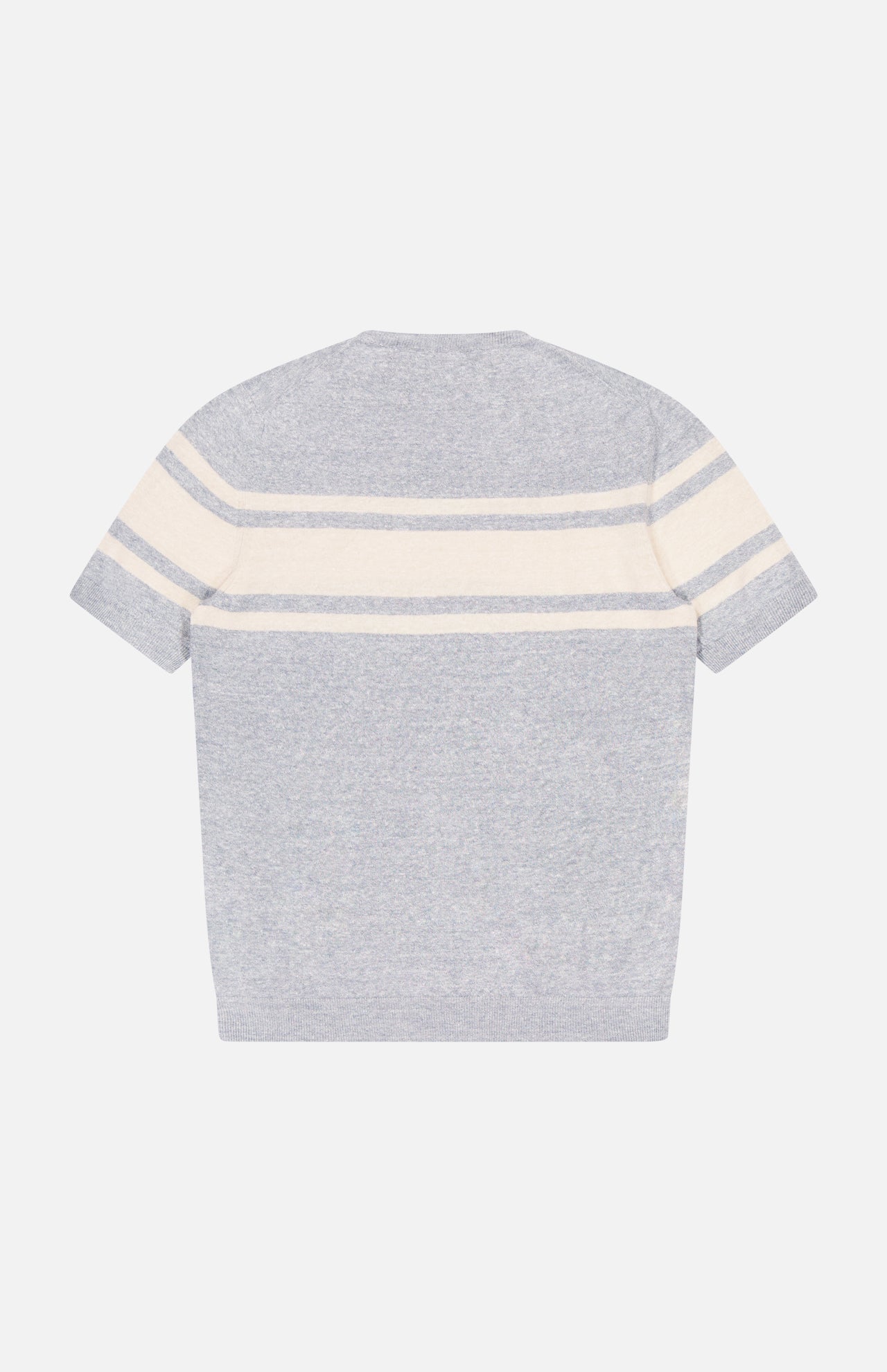 Crewneck Stripe Short Sleeve Sweater (14662522896747)