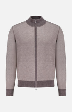 GRAN SASSOFull Zip Wool SweaterA.K. Rikk's