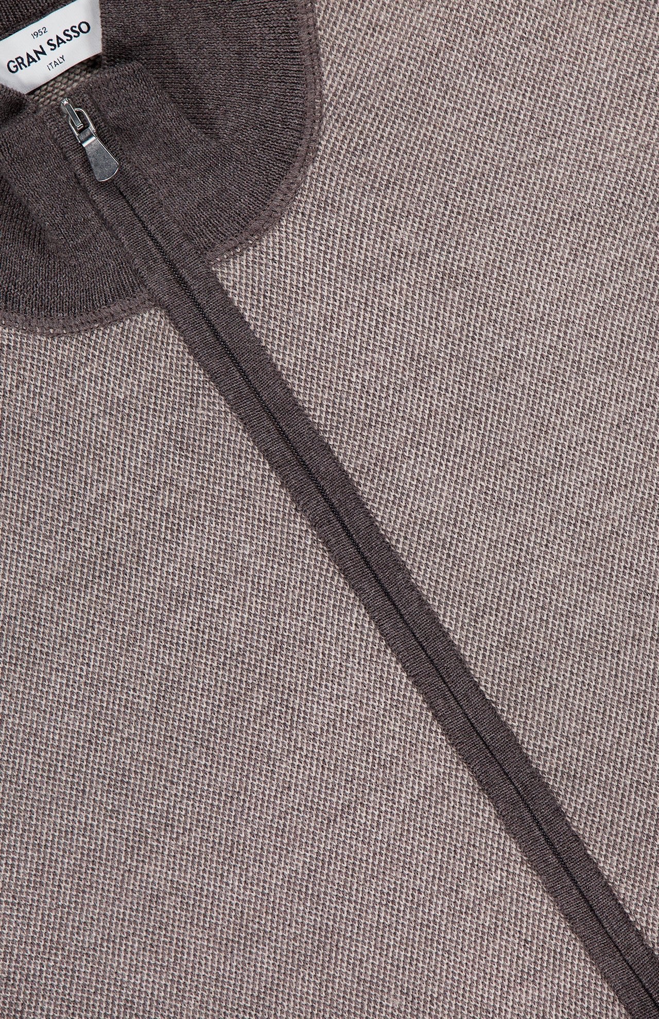 GRAN SASSOFull Zip Wool SweaterA.K. Rikk's