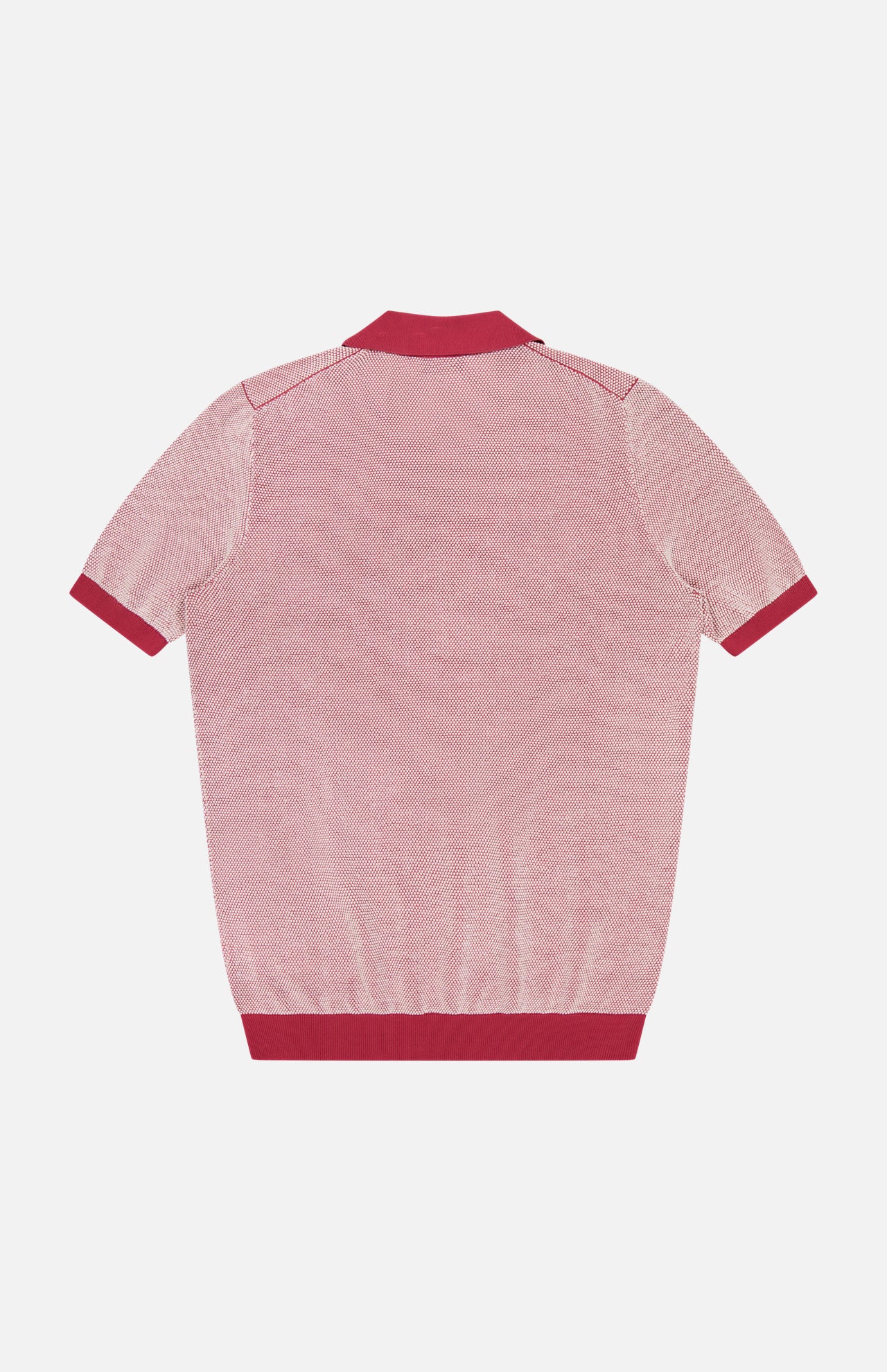 Johnny Collar Popcorn Stitch Polo Shirt (14650187546987)