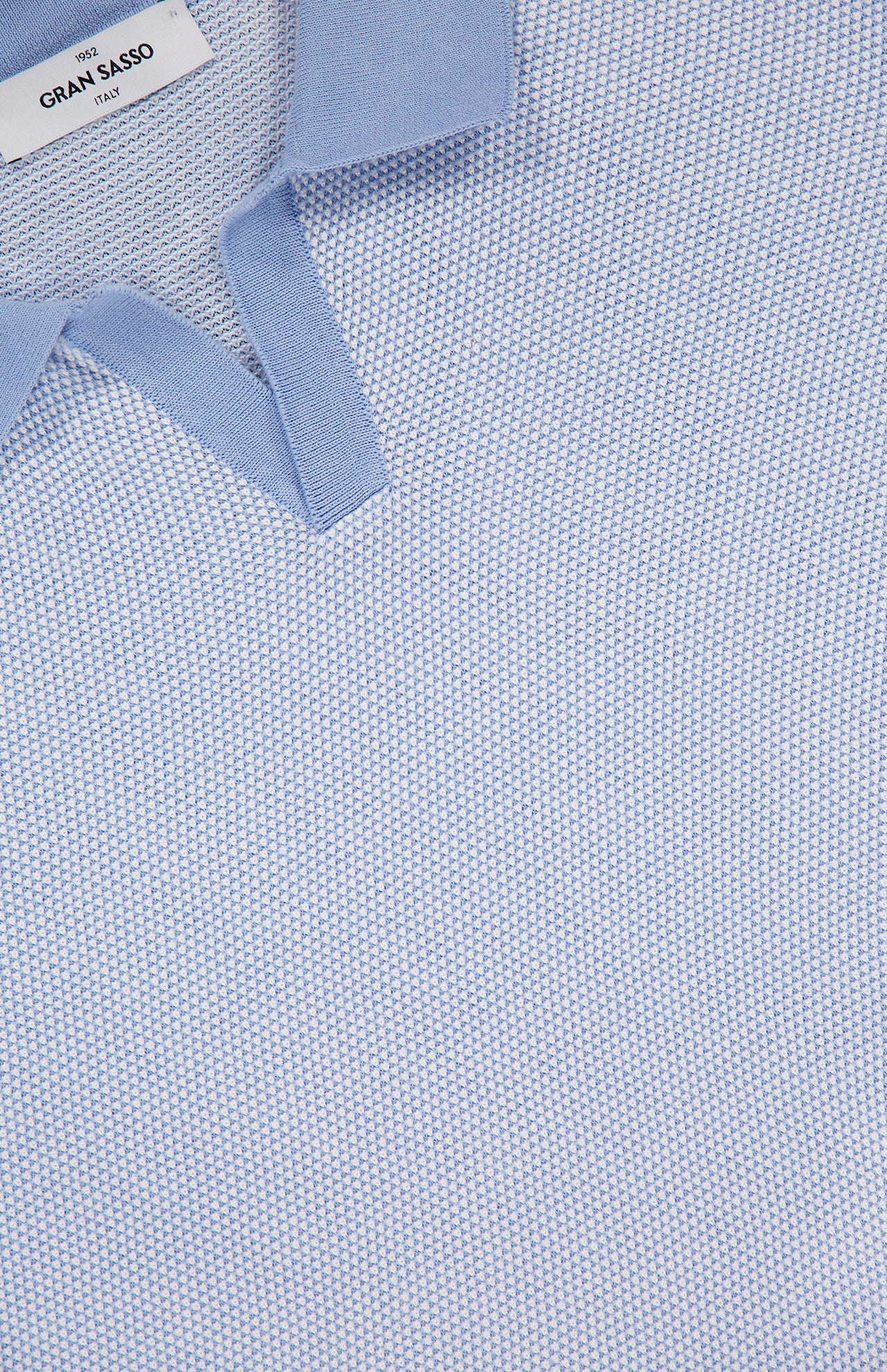 Johnny Collar Popcorn Stitch Polo Shirt (14650187579755)
