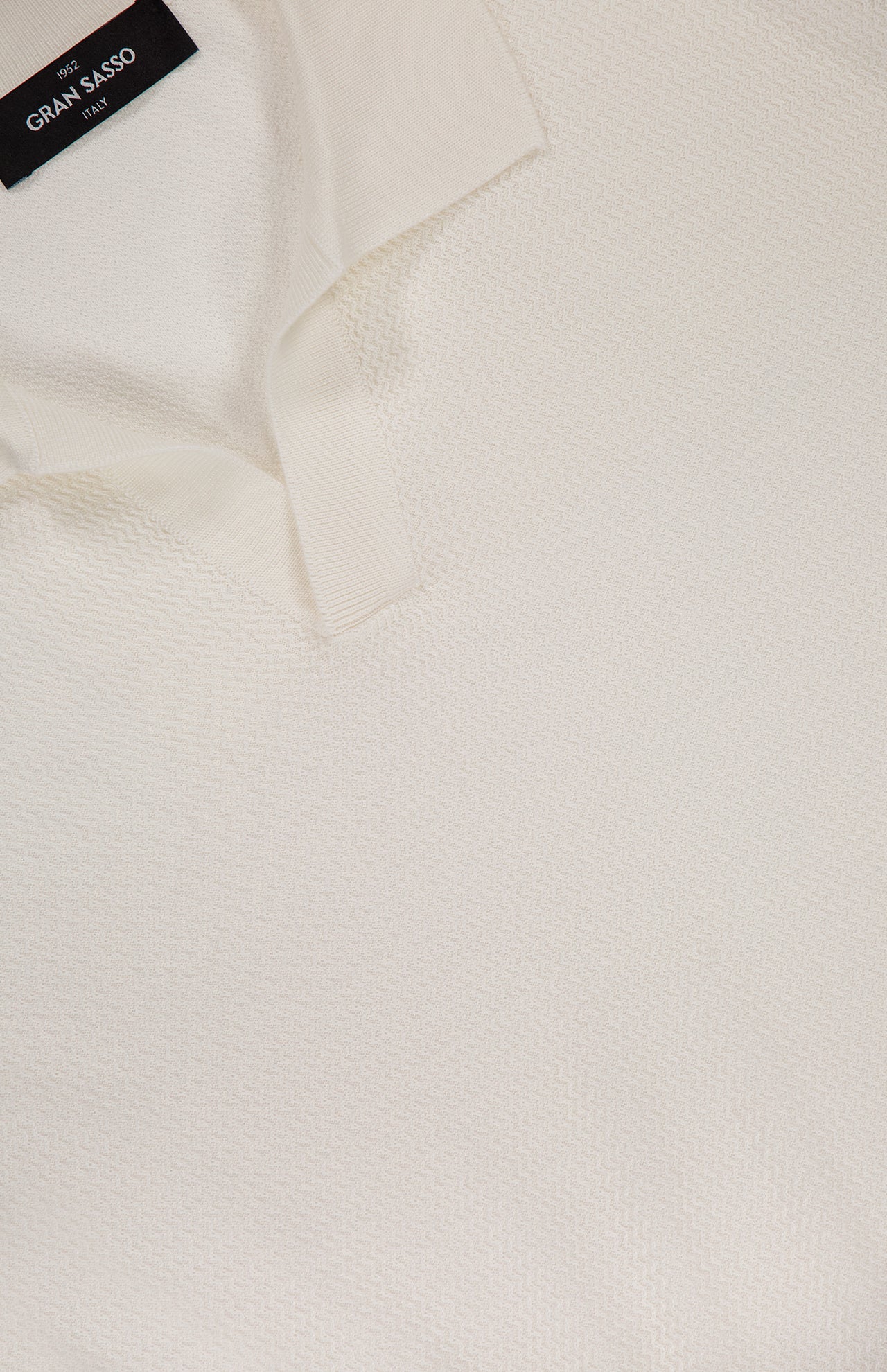 Johnny Collar Wave Stitch Polo Shirt (14650187252075)