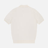 Johnny Collar Wave Stitch Polo Shirt (14650187252075)