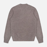 A GRAN SASSO Tonal Fair Isle Sweater is laid flat with the back facing up on a white background, highlighting its signature knit texture and timeless style.