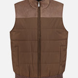 Mixed Material Puffer Vest (14710258663787)