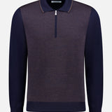 Quarter Zip Polo Sweater (14710277767531)