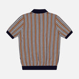 Retro Full Button Stripe Polo Shirt (14650187514219)