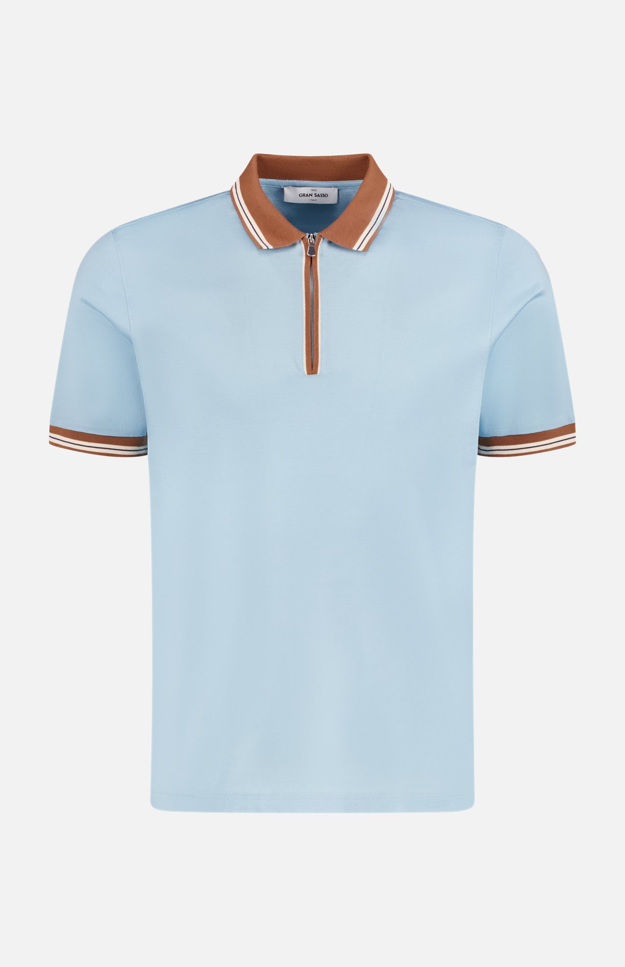 Tennis Zip Collar Polo Shirt (14650187186539)