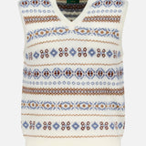 V-Neck Fair Isle Sweater Vest