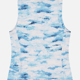 Painted Clouds Sleeveless Halley Quarter Zip Top (14686517231979)
