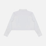 Phoenix Long Sleeve Button Down Crop Top