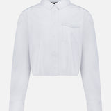 Phoenix Long Sleeve Button Down Crop Top