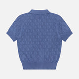 Pointelle Short Sleeve Bardot Sweater (14733590364523)