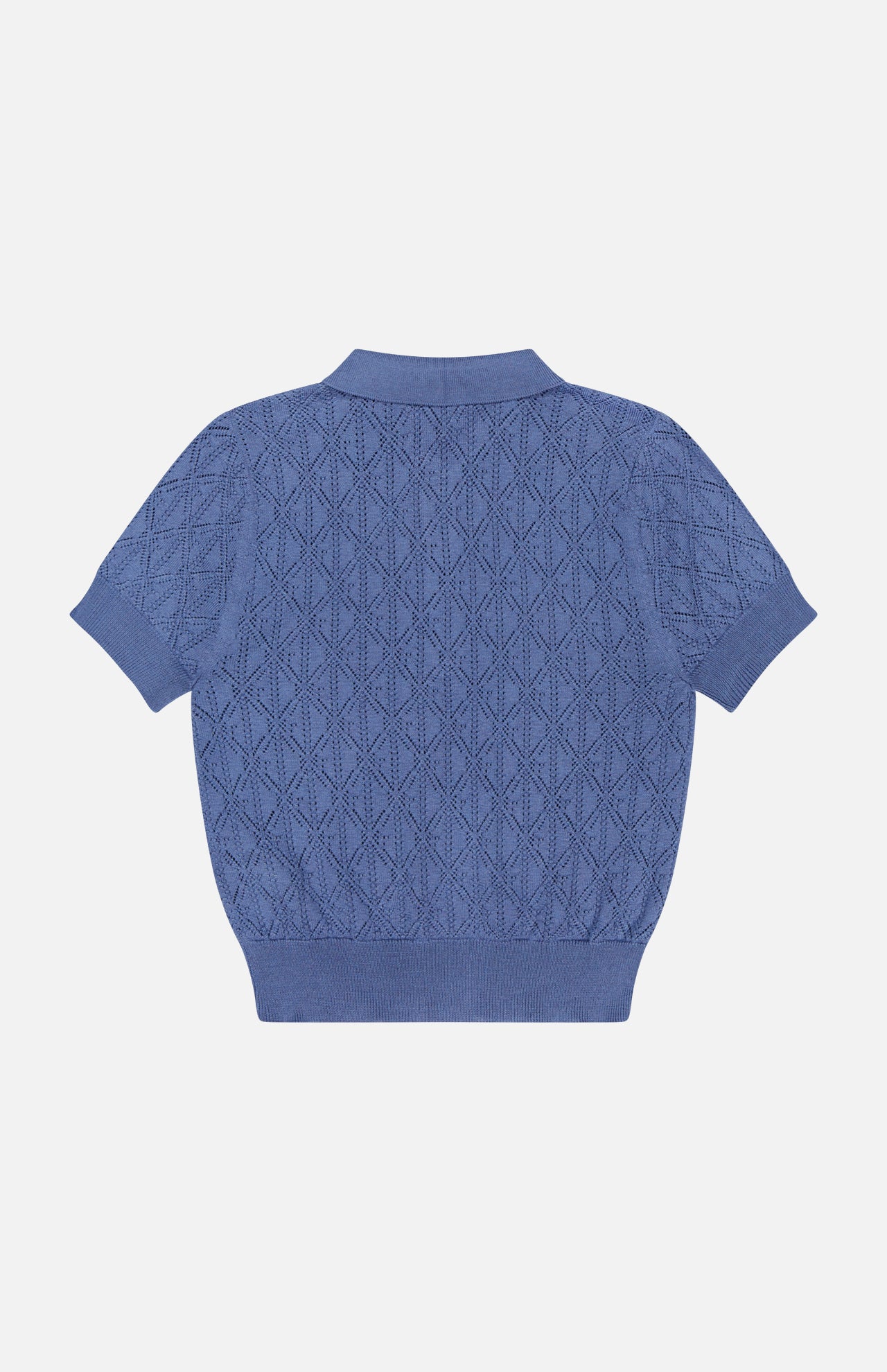 Pointelle Short Sleeve Bardot Sweater (14733590364523)