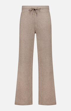 Greyson Ojai Wide Leg Pant in beige with a wide-leg cut and a drawstring waistband.