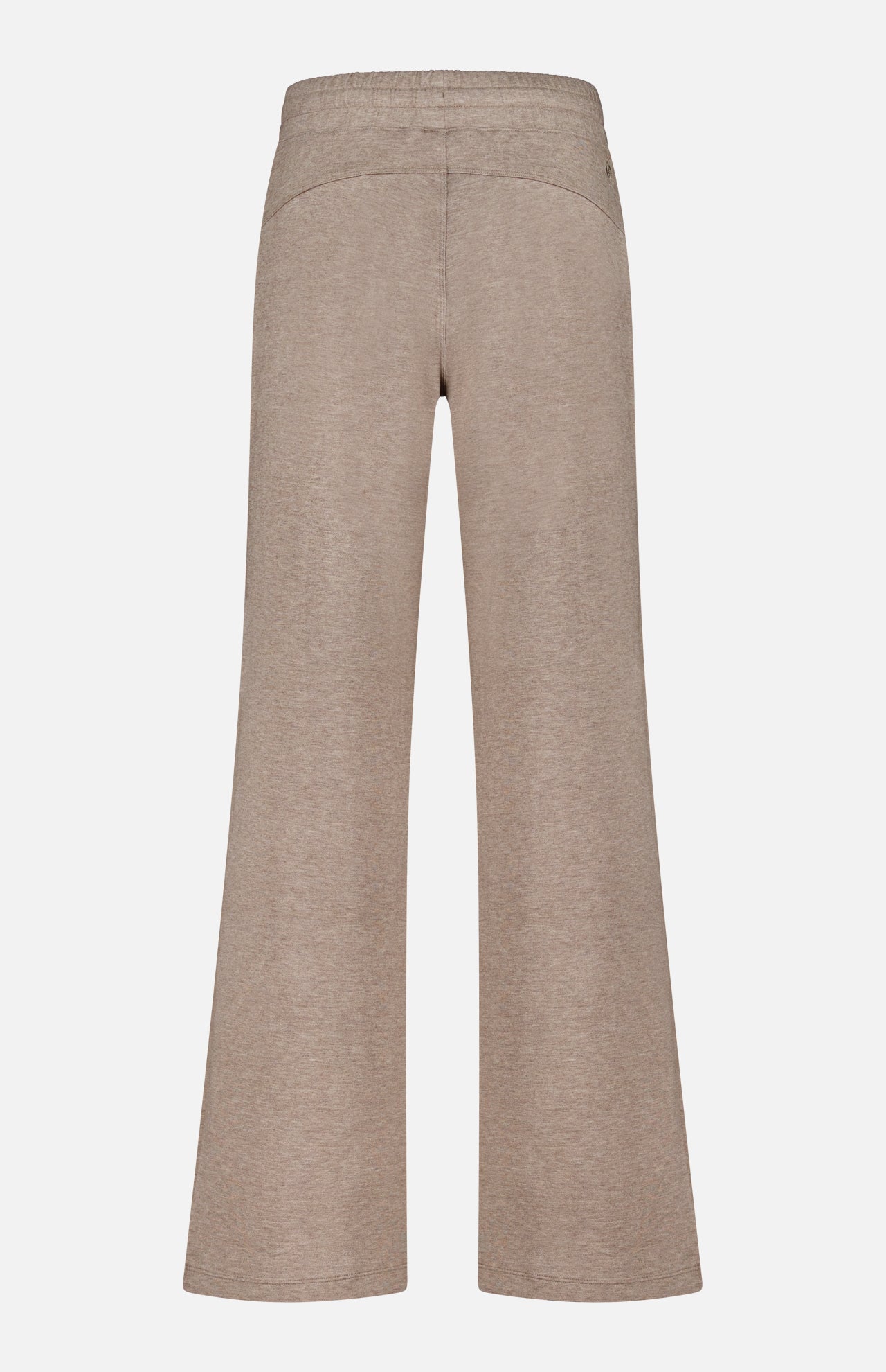 Greyson Ojai Wide Leg Pant in light brown, featuring a wide-leg silhouette and an elastic drawstring waist.