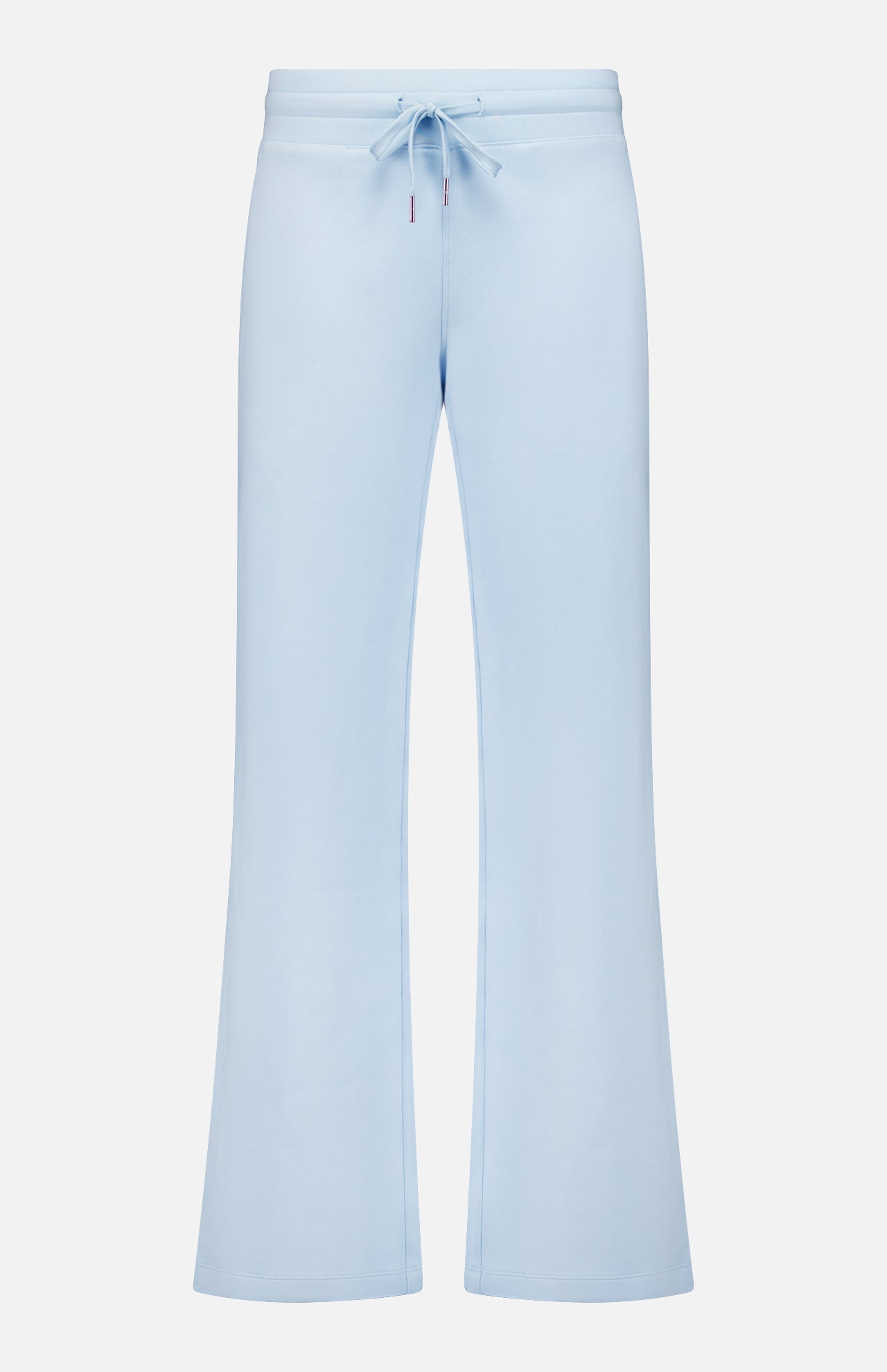 Ojai Wide Leg Pant by GREYSON in light blue, featuring a drawstring waist and wide-leg silhouette, displayed on a white background.