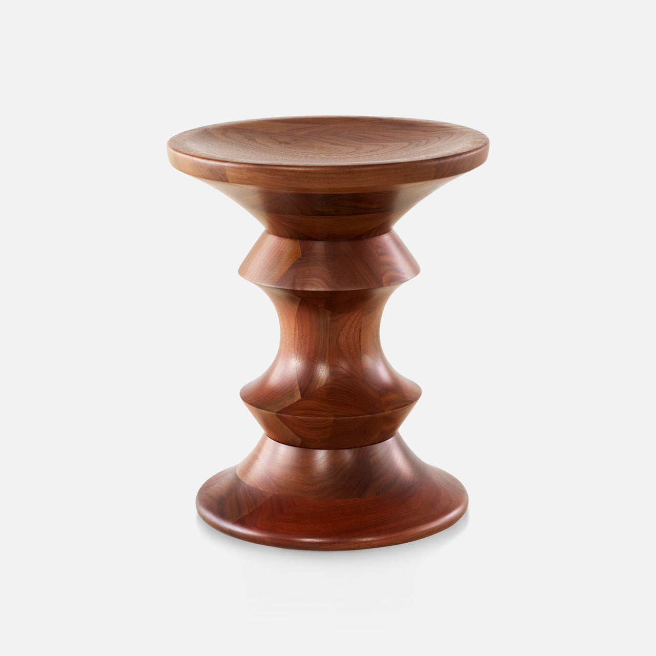 Eames Turned Stool in Walnut (4640653672563)