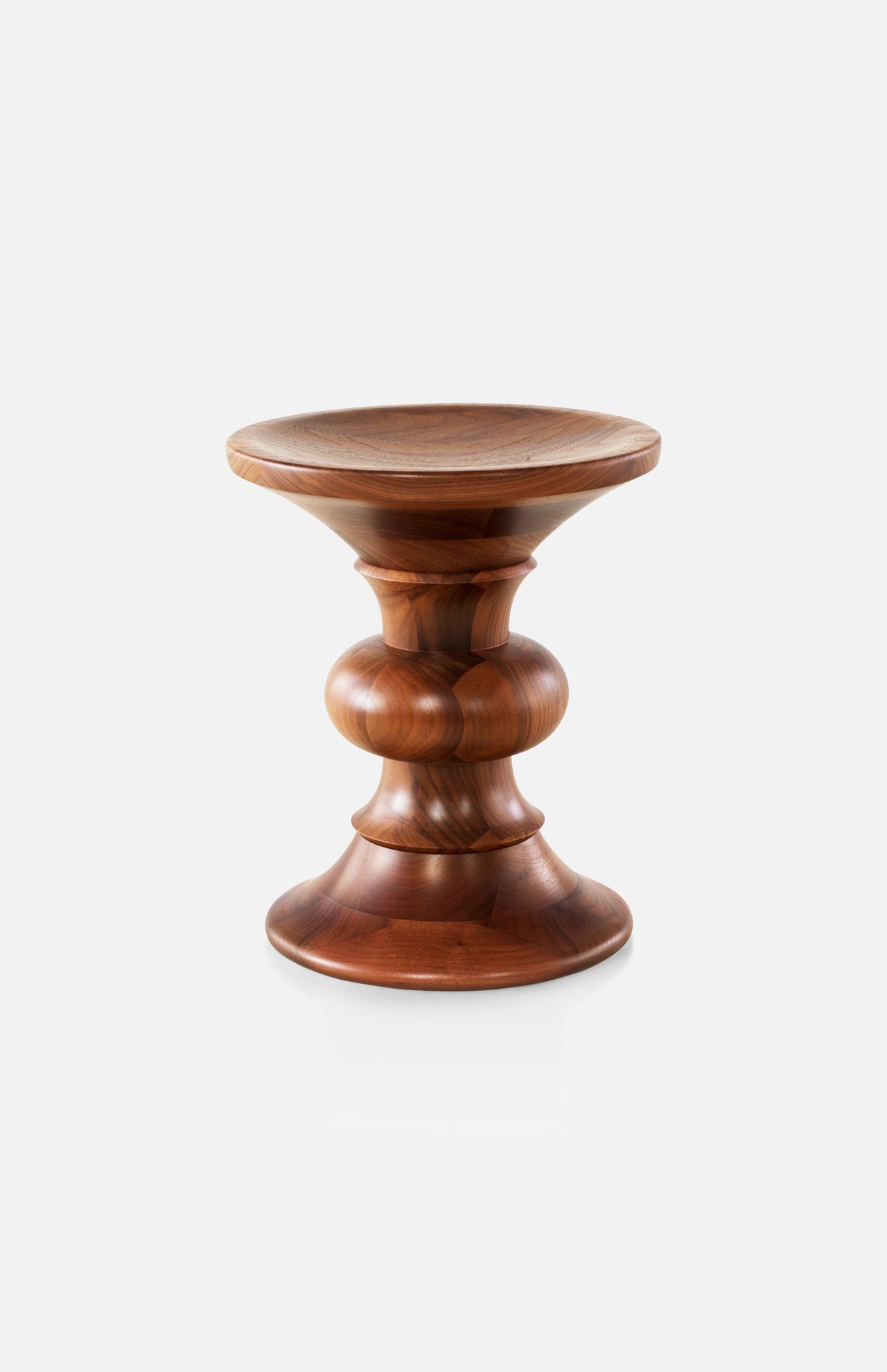 Eames Turned Stool in Walnut (4640653672563)
