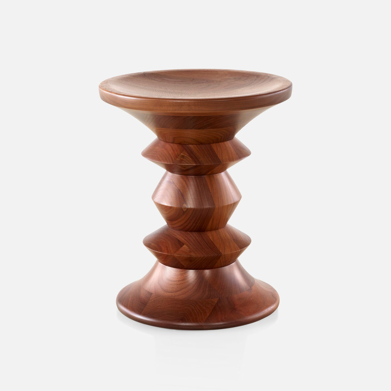 Eames Turned Stool in Walnut (4640653672563)