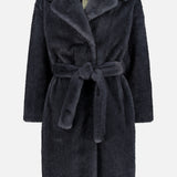 Knitted Faux Fur Coat