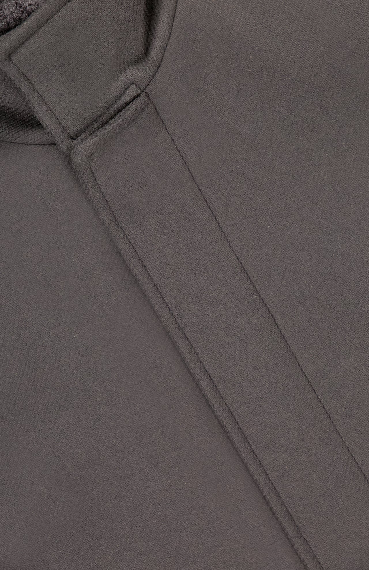 Wool Car Coat with Removable Knitted Collar (7669941370995)